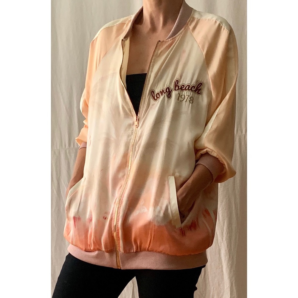 Zara Oversized silky Bomber jacket